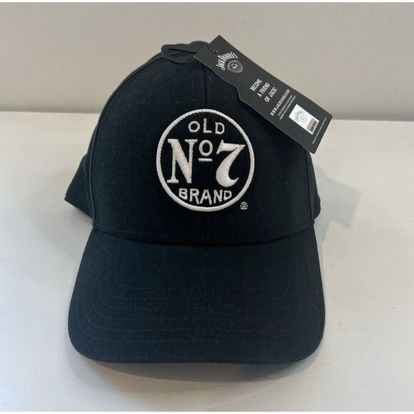 New Jack Daniel's Old Number 7 Brand Black  Hat Cap Adjustable One Size - Picture 1 of 8
